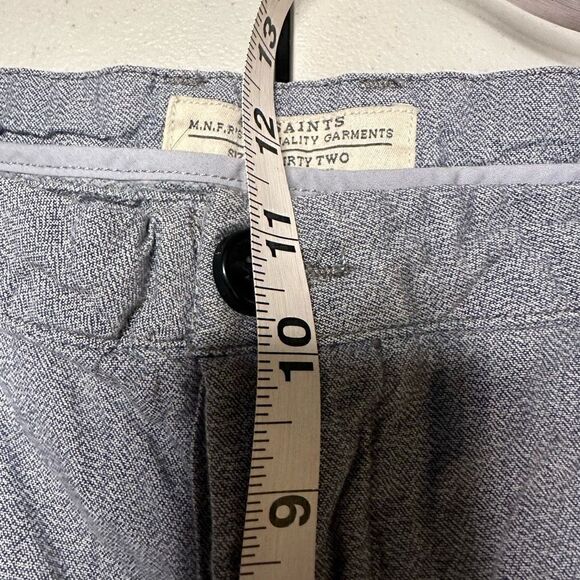 All saints button fly blue blend shorts 32 - Picture 4 of 8